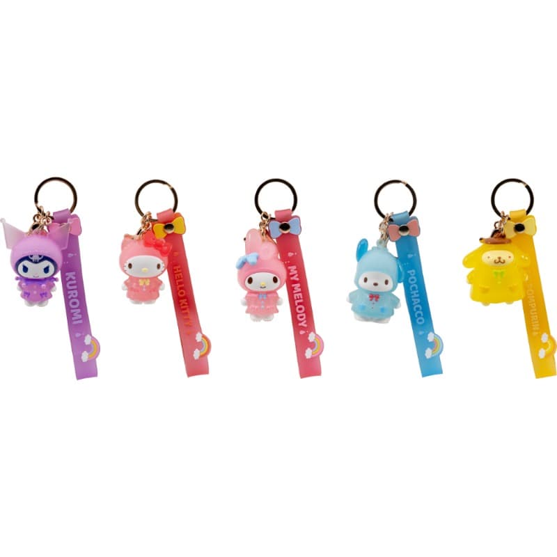 Hello Kitty Raincoat Series Keychain & Strap Pochacco. thumbnail 4