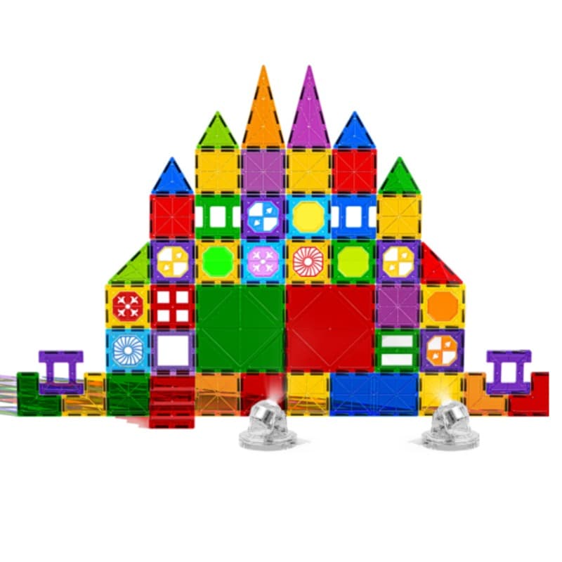 Lights Magnetic Piece Castle Set 79Pcs- Upgraded Version thumbnail 2
