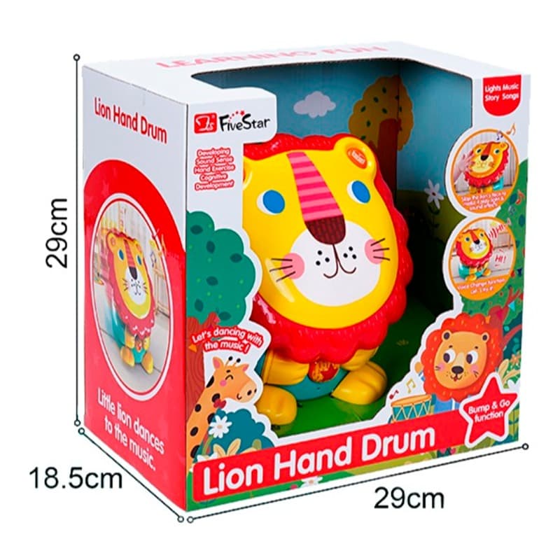 Five Star Lion Hand Drum Toy thumbnail 3