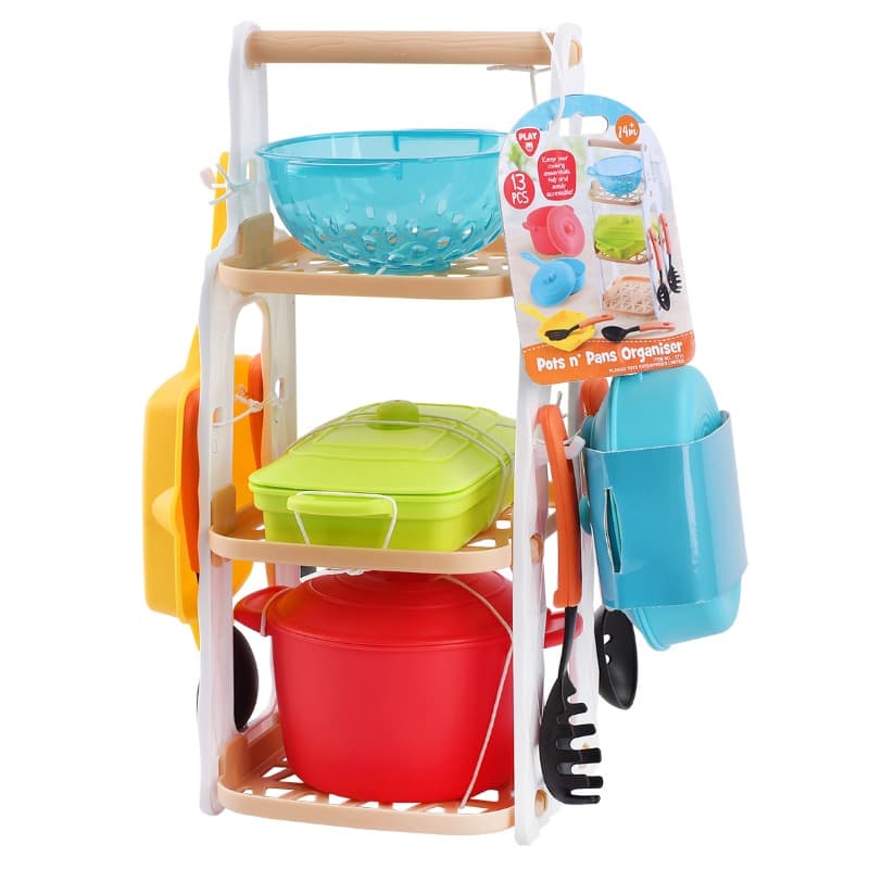 Playgo Pots N Pans Organiser 13 Piece Set