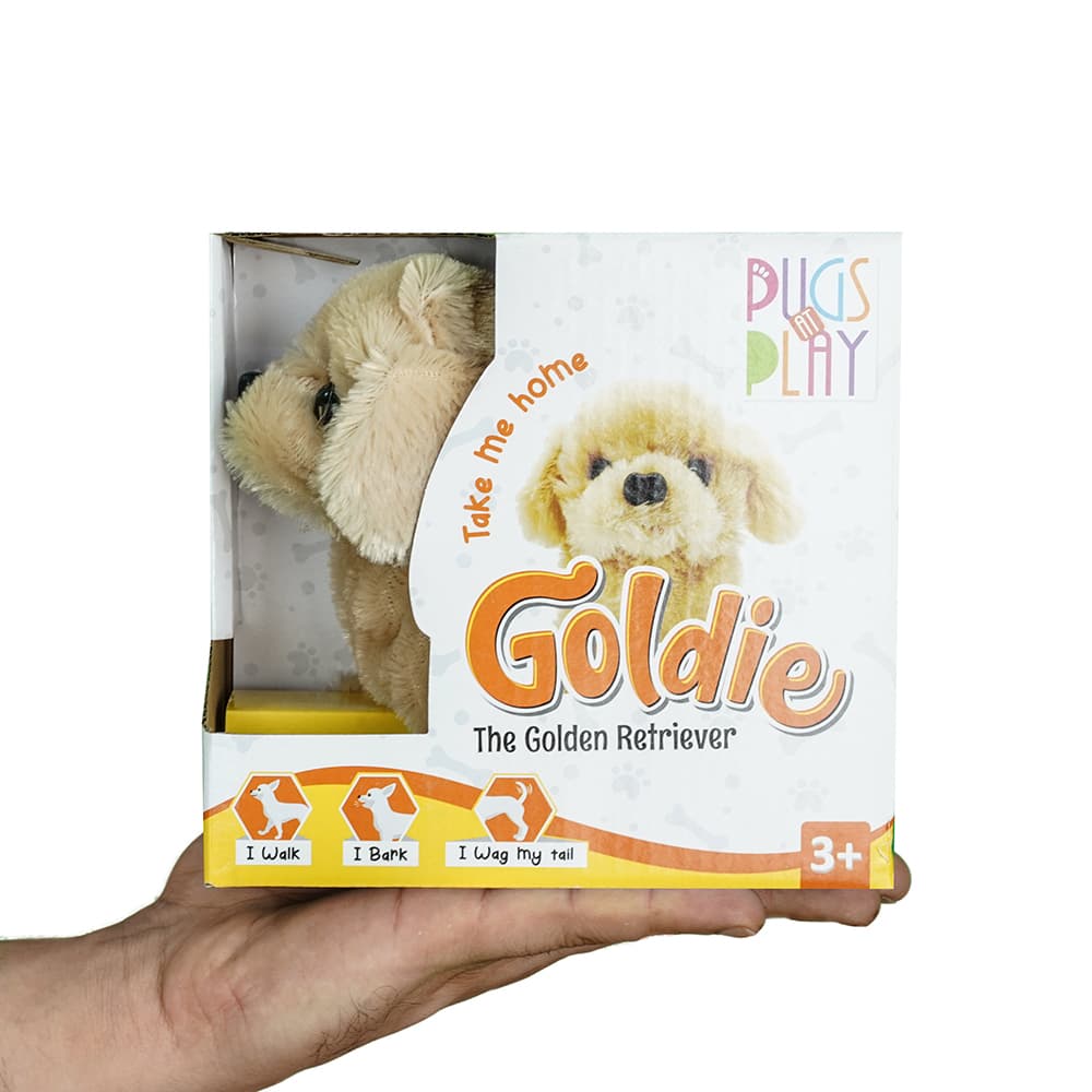 Pugs At Play Mechanical Dog - Goldie