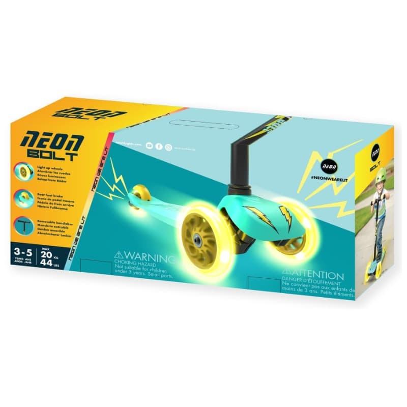 Yvolution 3-Wheel Scooter Neon Bolt - Green thumbnail 4