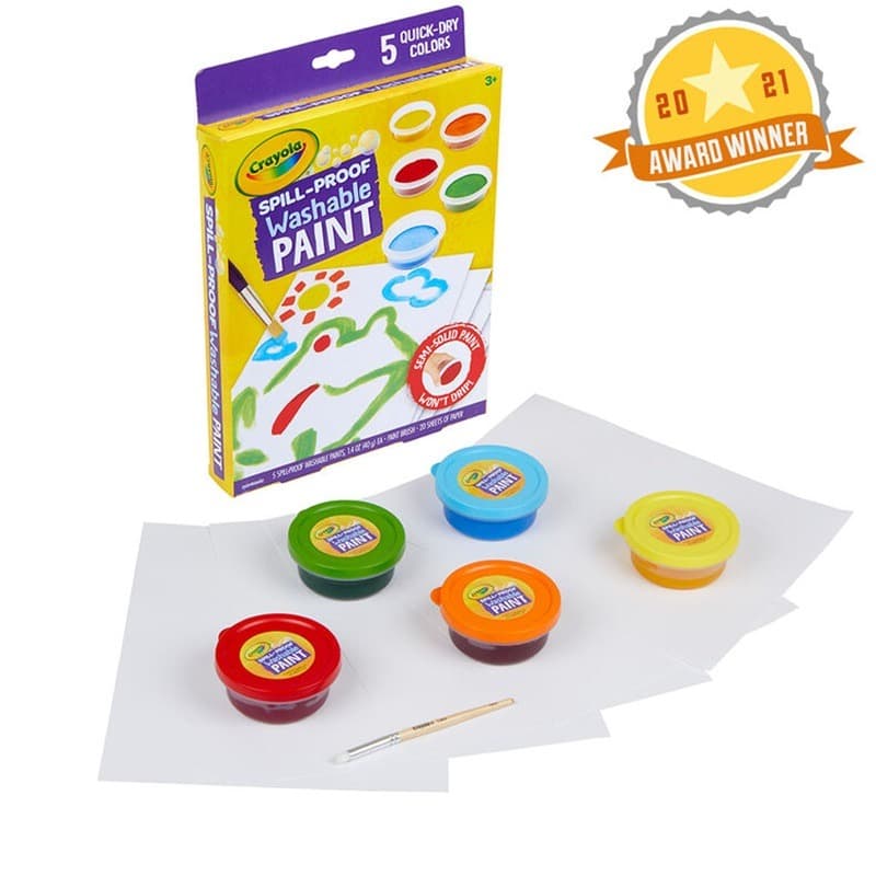 Crayola Spill Proof Washable Paint Set thumbnail 3