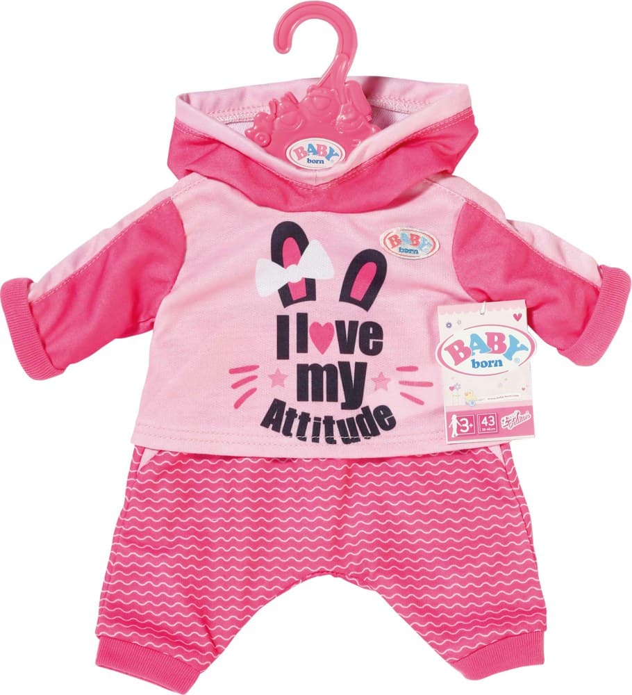 Baby Born Doll Jogging Suit - Pink thumbnail 5
