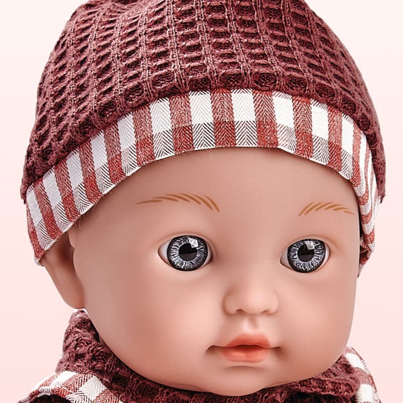 Wander Long Baby Doll In Brown Dress 12 inch With care tools thumbnail 4
