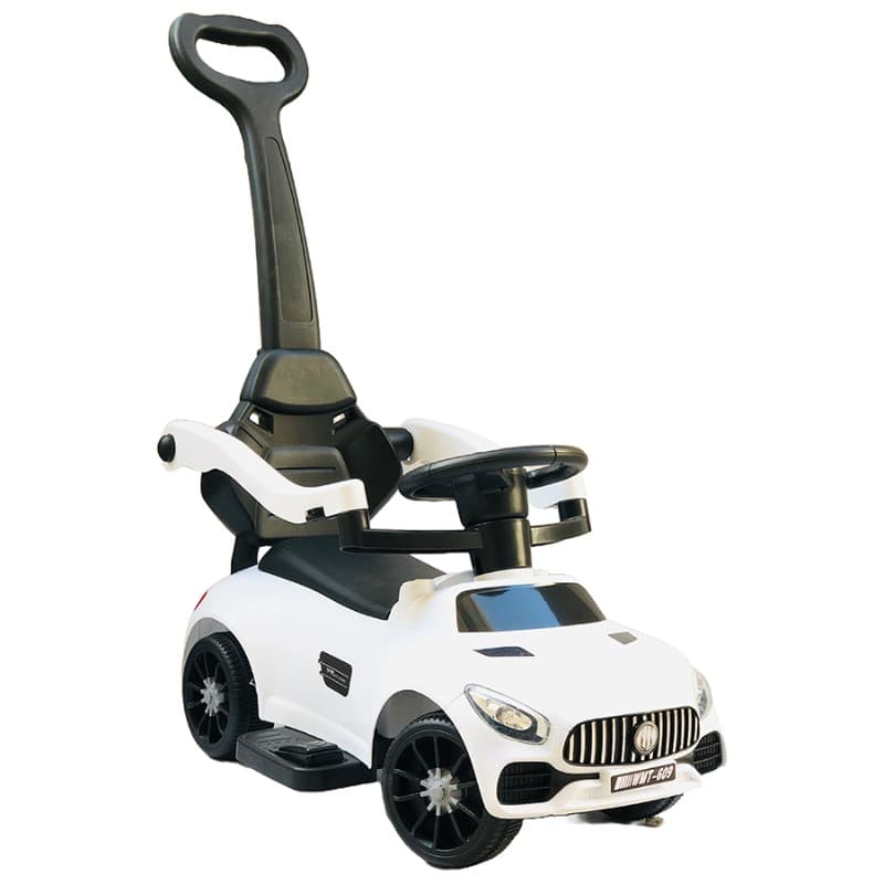 WMT Ride On Pushing Car With Light And Music - White