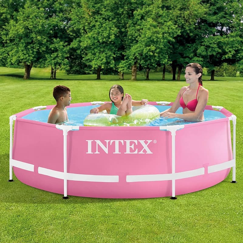 Intex Pink Metal Frame Pool thumbnail 3