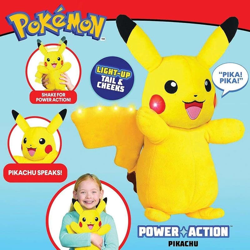 Pokemon Plush Pikachu Power Action 25cm with Light and Sounds thumbnail 5