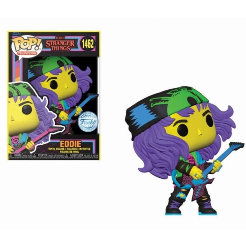 Funko Pop! Tv Stranger Things S4 - Hunter Eddie with Guitar (BLKLT)
