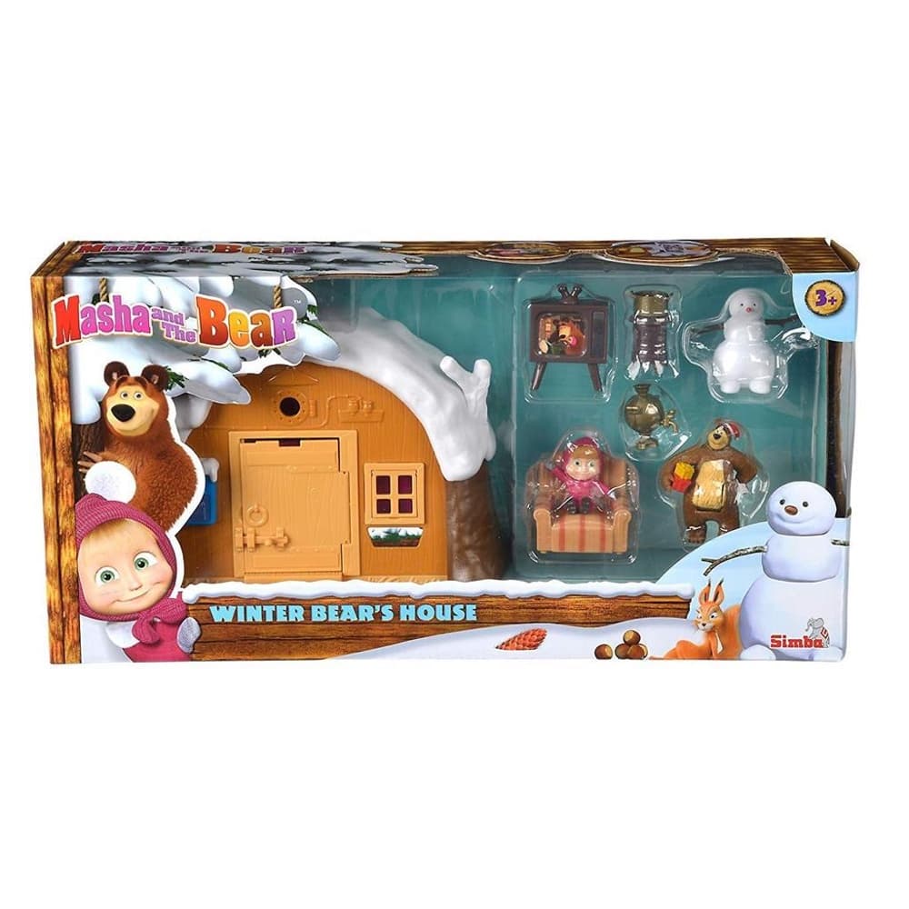 Simba Masha And The Bear Winter Bear's House Playset