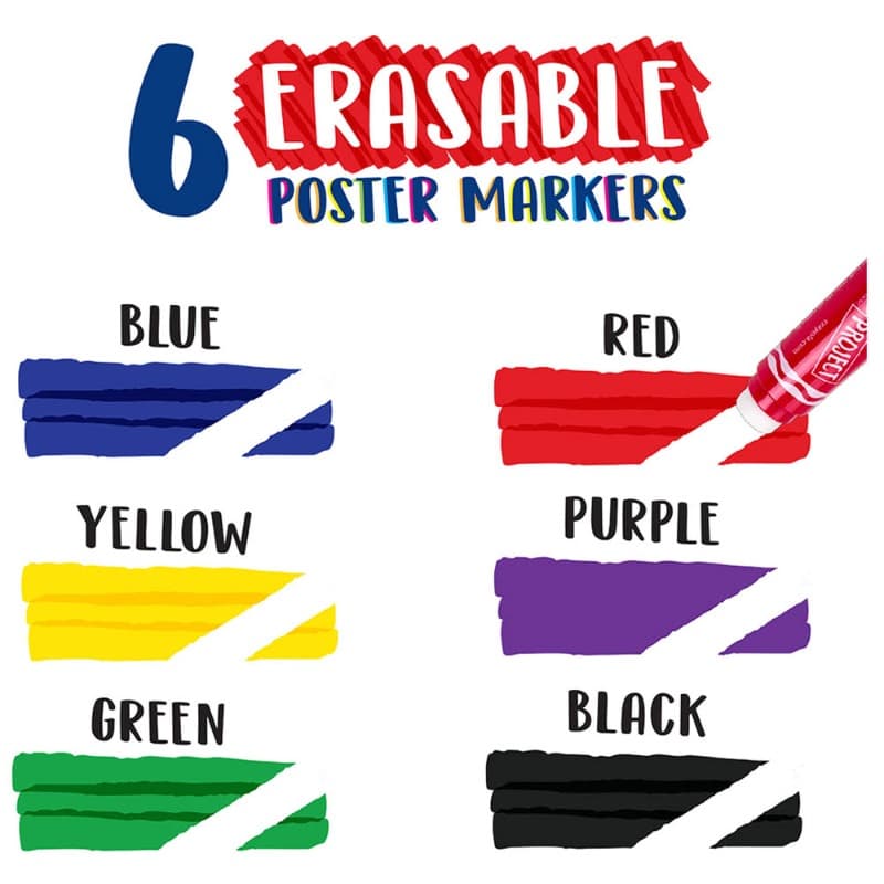 Crayola Project Erasable Crayons -6 Colors Bold thumbnail 4
