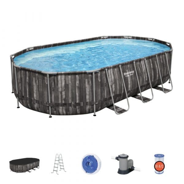 Bestway Poolset Powersteel Oval 610X366X122