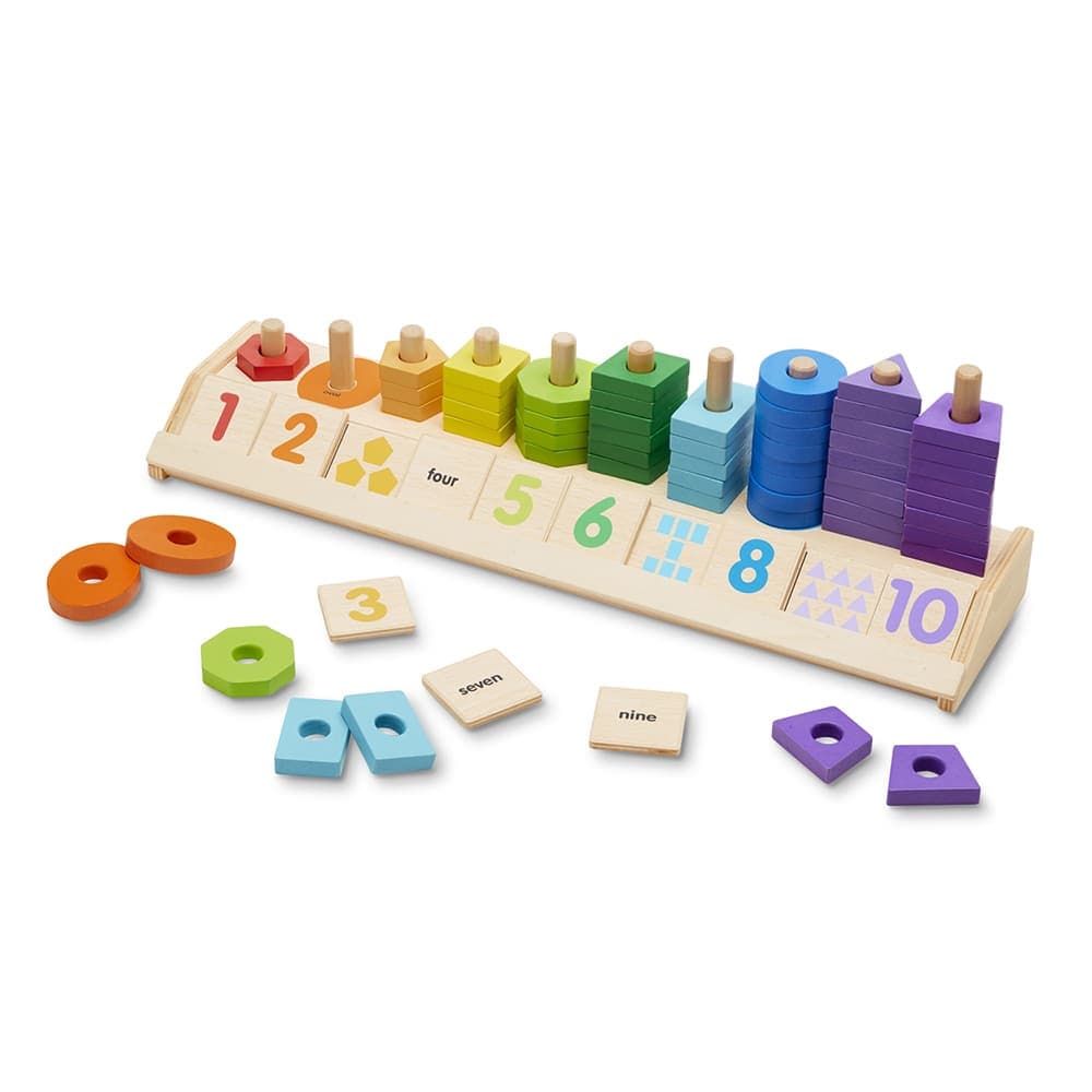 Melissa And Doug Counting Shape Stacker thumbnail 3