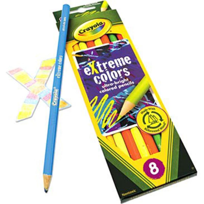 Crayola Extreme Colors Pencils 8 Pcs thumbnail 3
