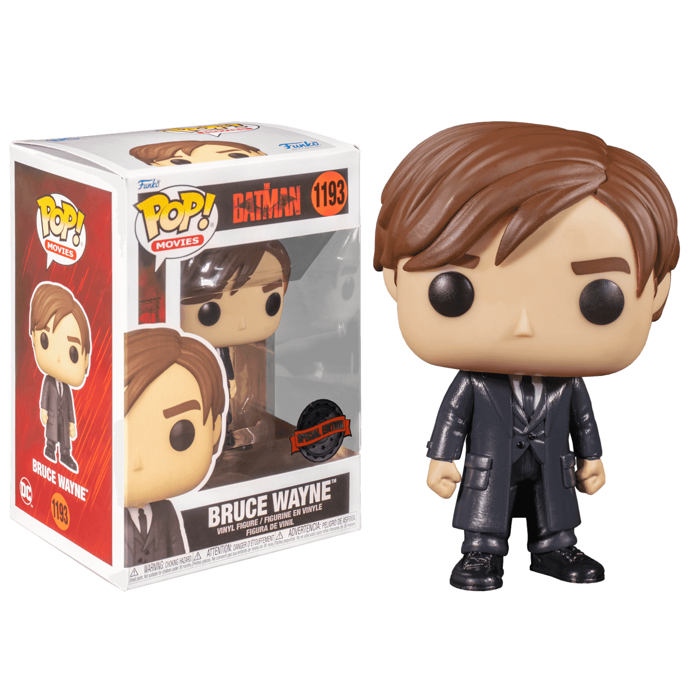 Funko Pop Movies The Batman Bruce Wayne In Suit thumbnail 3