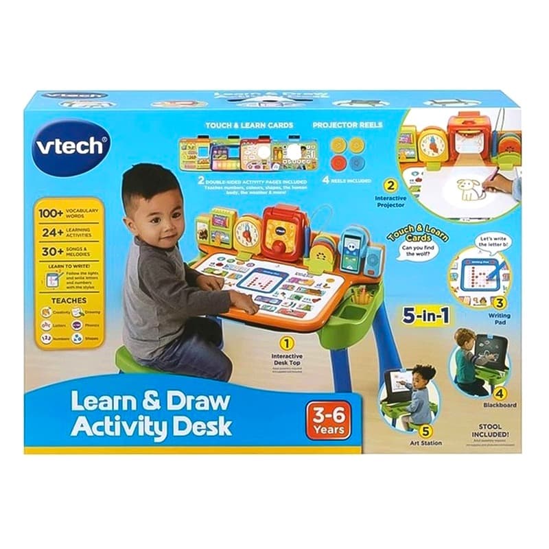 Vtech Learn And Draw Activity Desk 5 In 1