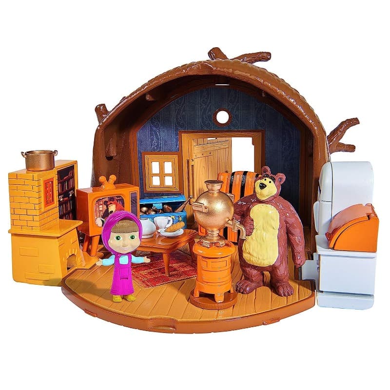 Simba Masha And The Bear Playset Bear's House thumbnail 2