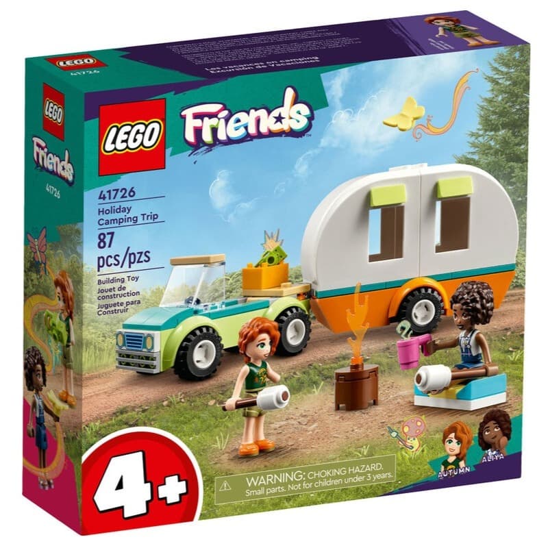 LEGO Friends Holiday Camping Trip Building Toy Set - 87 Pcs 41726