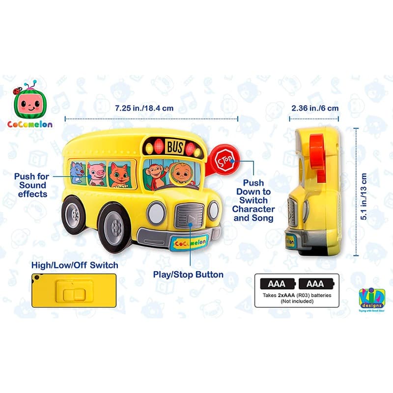 Kid Designs CoComelon Sing With Me School Bus thumbnail 3