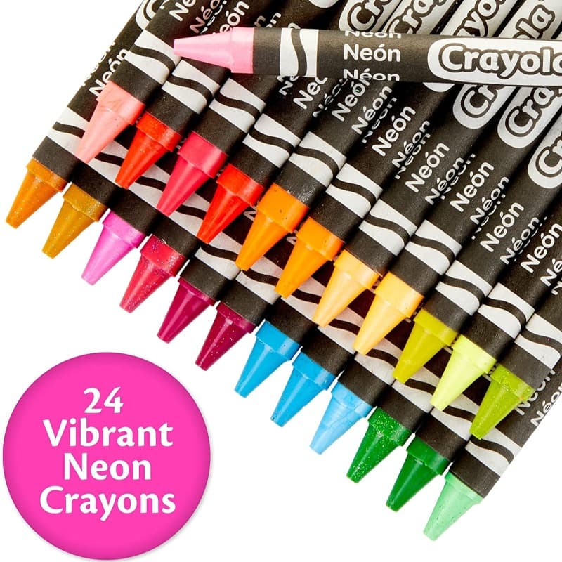 Crayola Neon Crayons 24 Colors thumbnail 2