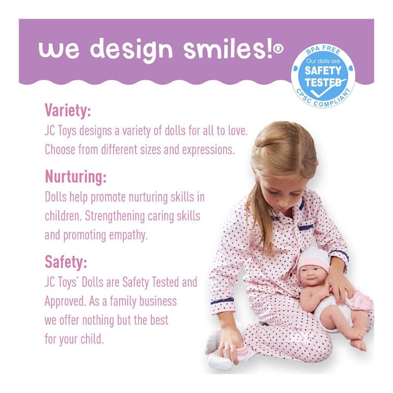 JC Toys La Newborn Nursery 14 Inches - Pink. thumbnail 5