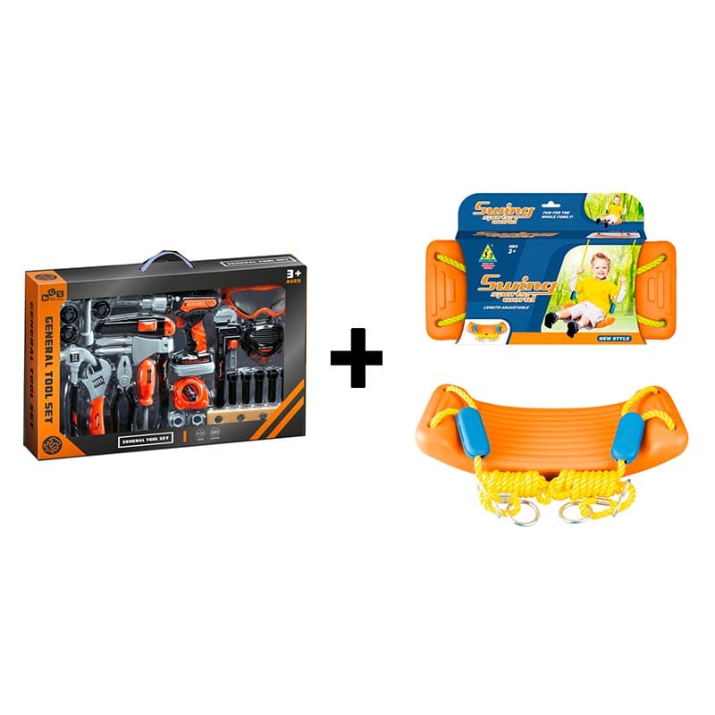 Buy 1 Get 1 Simulation Tool Set + Sports World Kids Swing