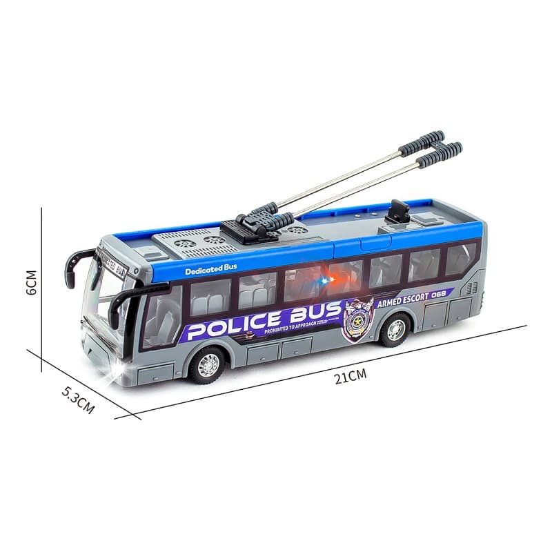 RC Police Bus with Lights thumbnail 3