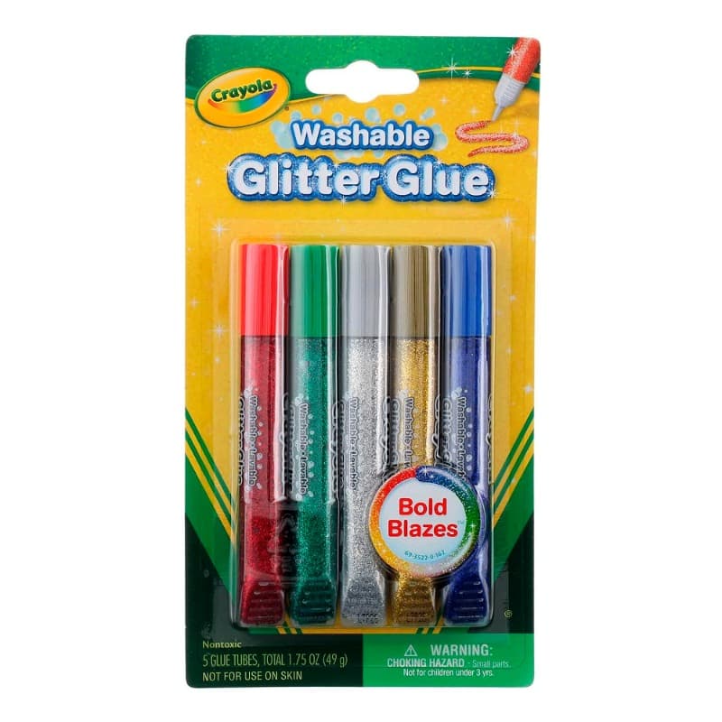 Crayola Washable Glitter Glue Set 5 Colors