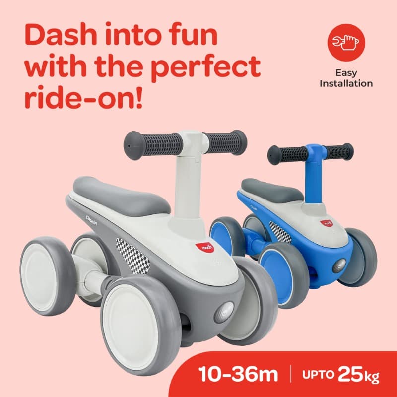 Moon Dasher Kids Balance Bike - Grey thumbnail 2