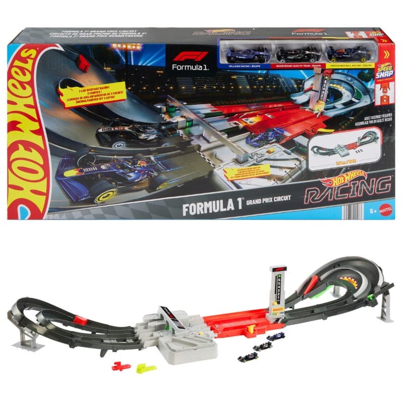 Hot Wheels Toy Car Track Set Formula 1 Grand Prix Circuit Track Set