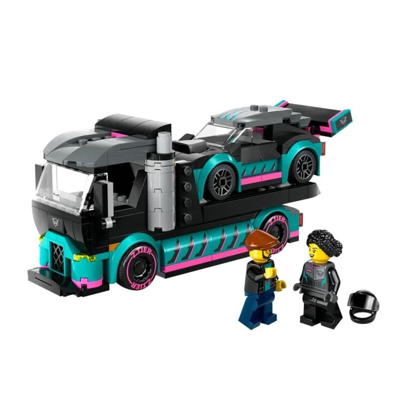 LEGO Race Car And Car Carrier Truck 60406 thumbnail 2