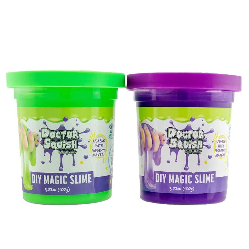 Doctor Squish Slime Value Pack - Green and Purple thumbnail 2