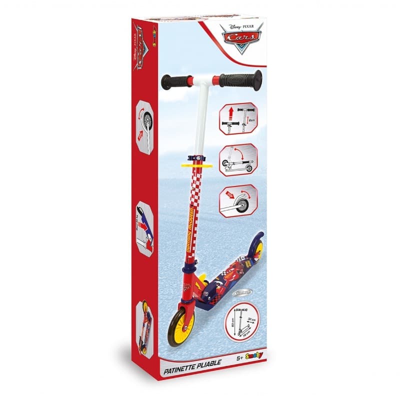 Smoby Cars 2 Wheel Foldable Scooter thumbnail 2