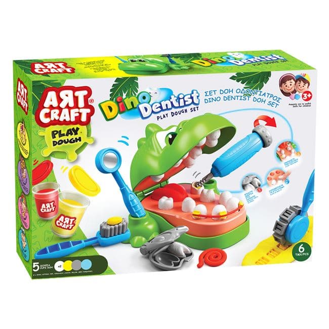 Art Craft Dino Dentist Dough Set thumbnail 3