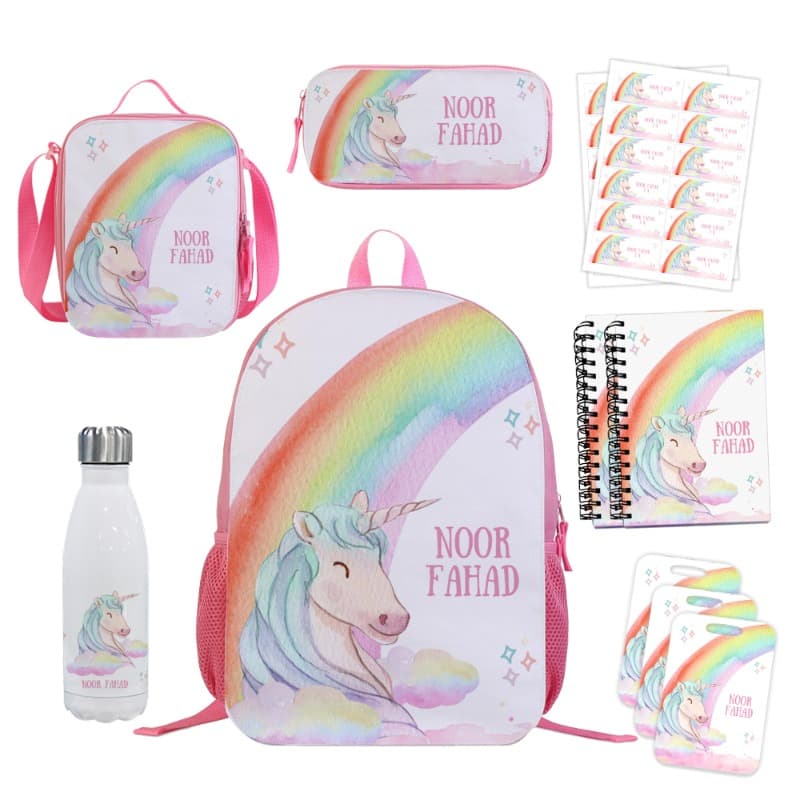 Snapbook School Backpack Full Set - Unicorn World