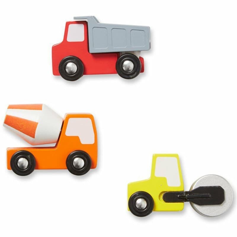 Round The Construction Zone Work Site Rug And Vehicle Set thumbnail 4