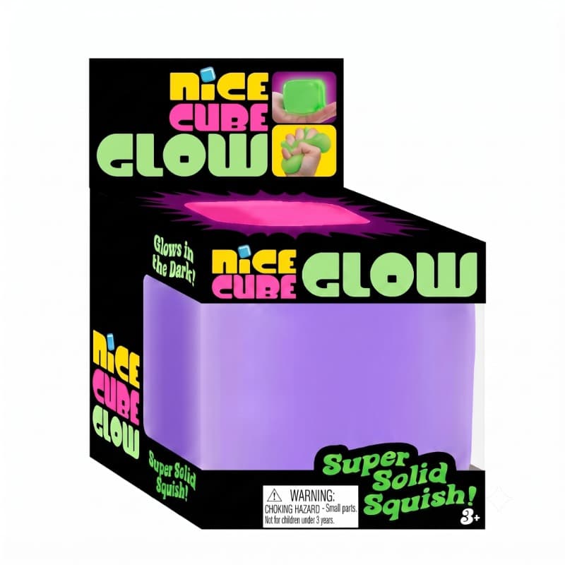 Nice Cube Squishy Glow in the Dark Stress Toy - Assorted thumbnail 5