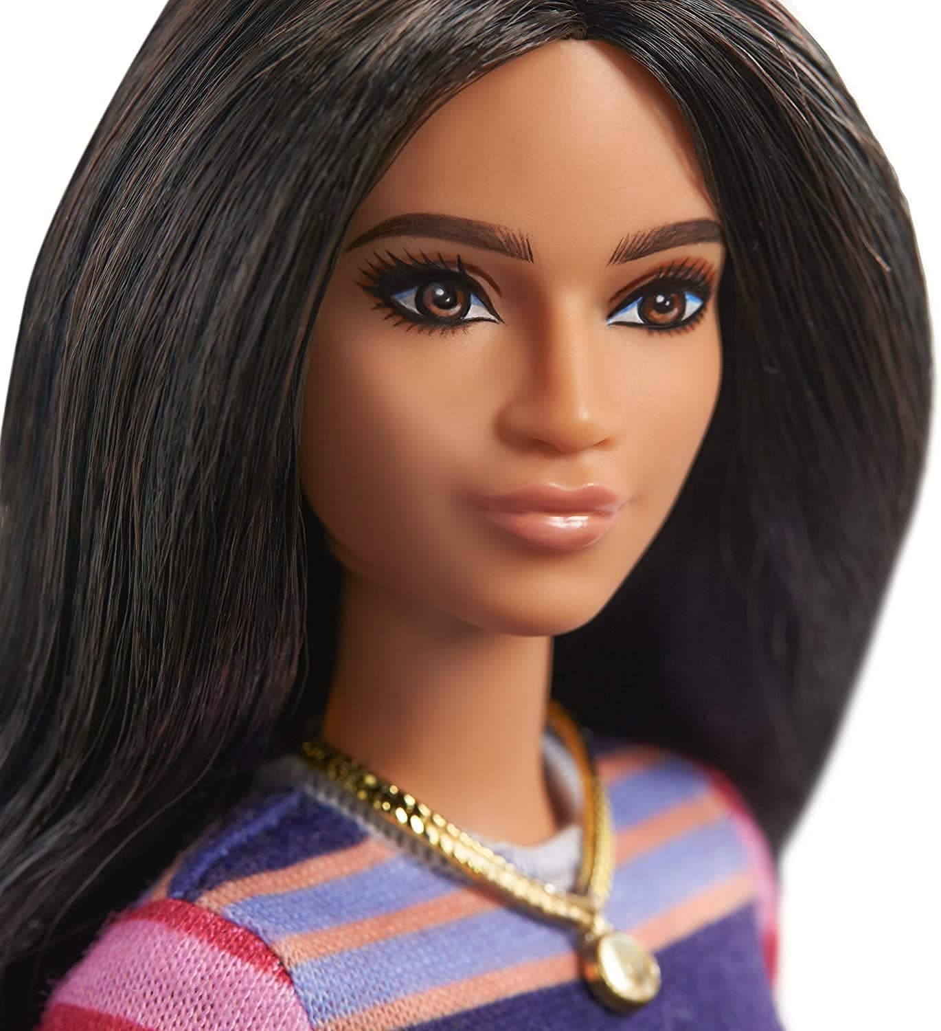 Barbie Doll Fashionistas With Long Brunette Hair thumbnail 3