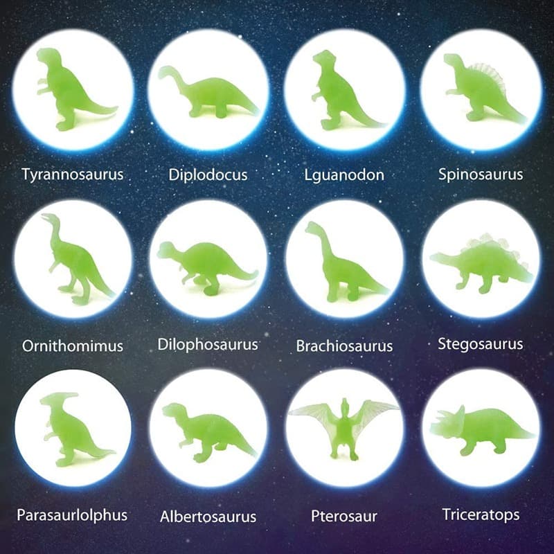 Glow-In-The-Dark Dinosaur Egg Excavation Kit Set - 12 Eggs thumbnail 3