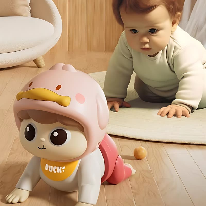 Beluckier Electric Crawling Baby Toy - Pink thumbnail 3