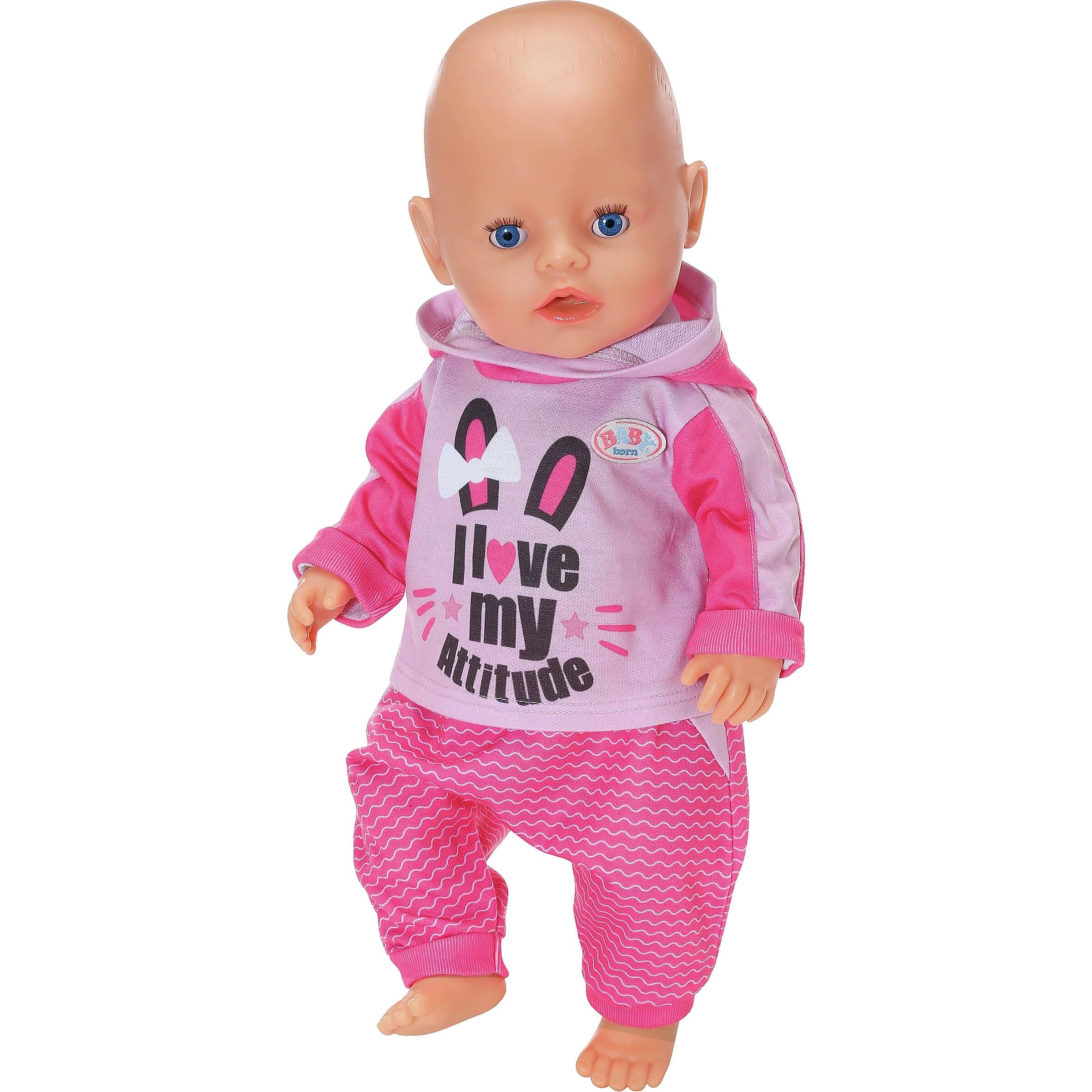 Baby Born Doll Jogging Suit - Pink thumbnail 4
