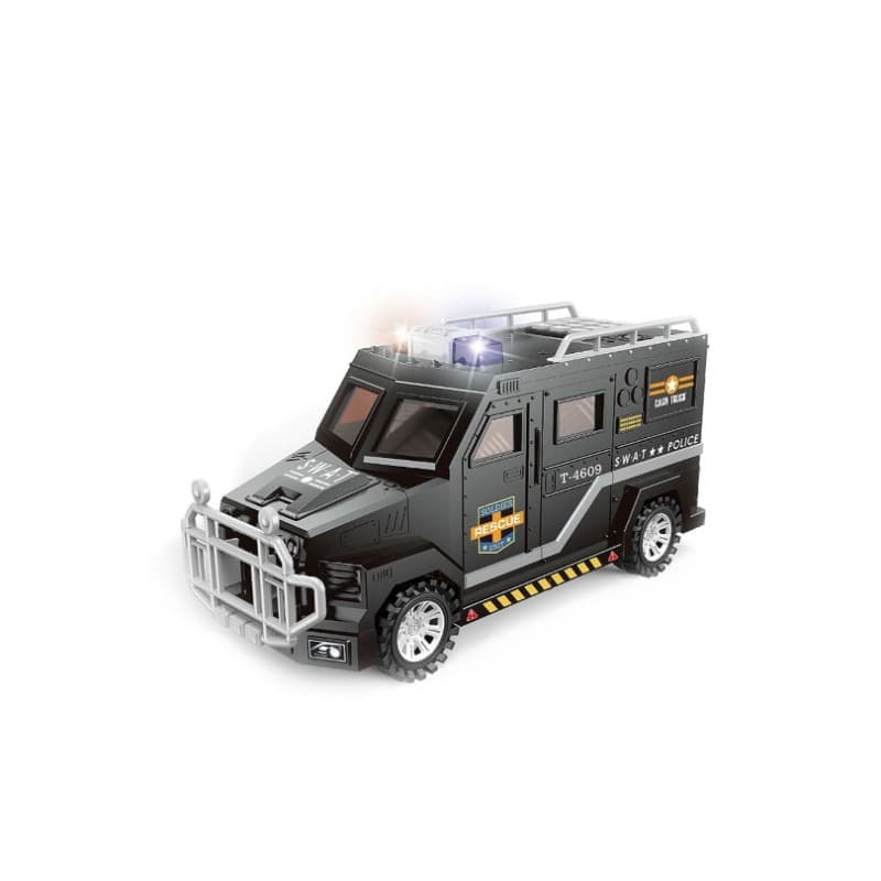 Police Truck Money Safer - Black