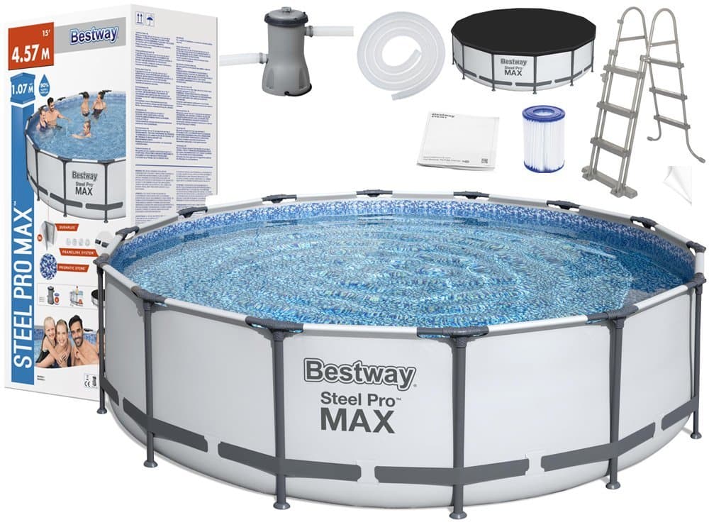 Bestway Large Round Steel Pro Max Pool thumbnail 2
