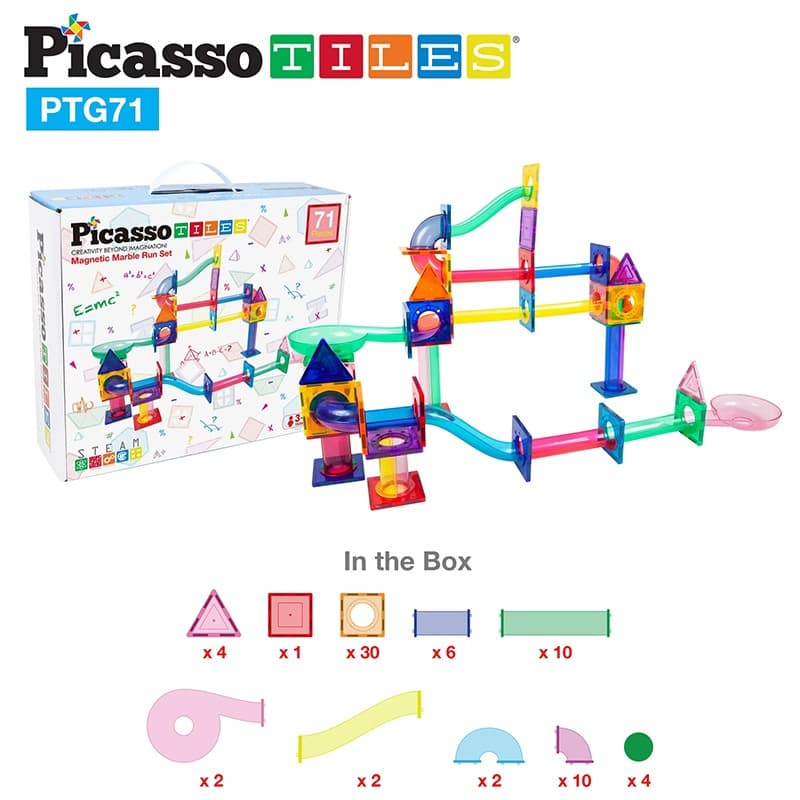 PicassoTiles Magnetic Building Set 71 Piece thumbnail 2