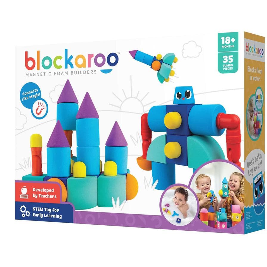 Blockaroo Magnetic Foam Building Blocks - Large Castlle thumbnail 3