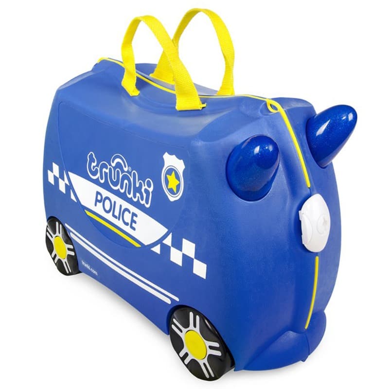 Trunki Ride-On Suitcase and Hand Luggage Percy Police Car