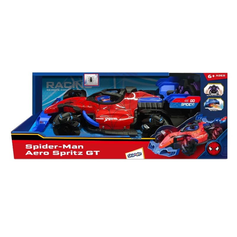 Marvel Spider-Man Aero Spitz GT Spray R/C Car with Lights & Music thumbnail 2