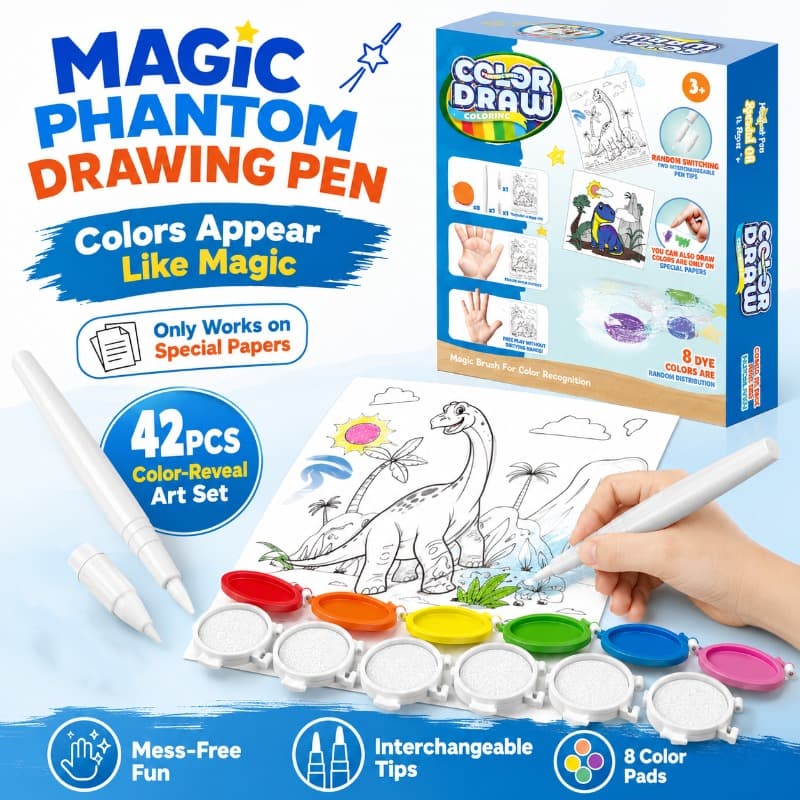 Vanilla Non Toxic Mess Free Magic Painting Kit 8 Colors thumbnail 2