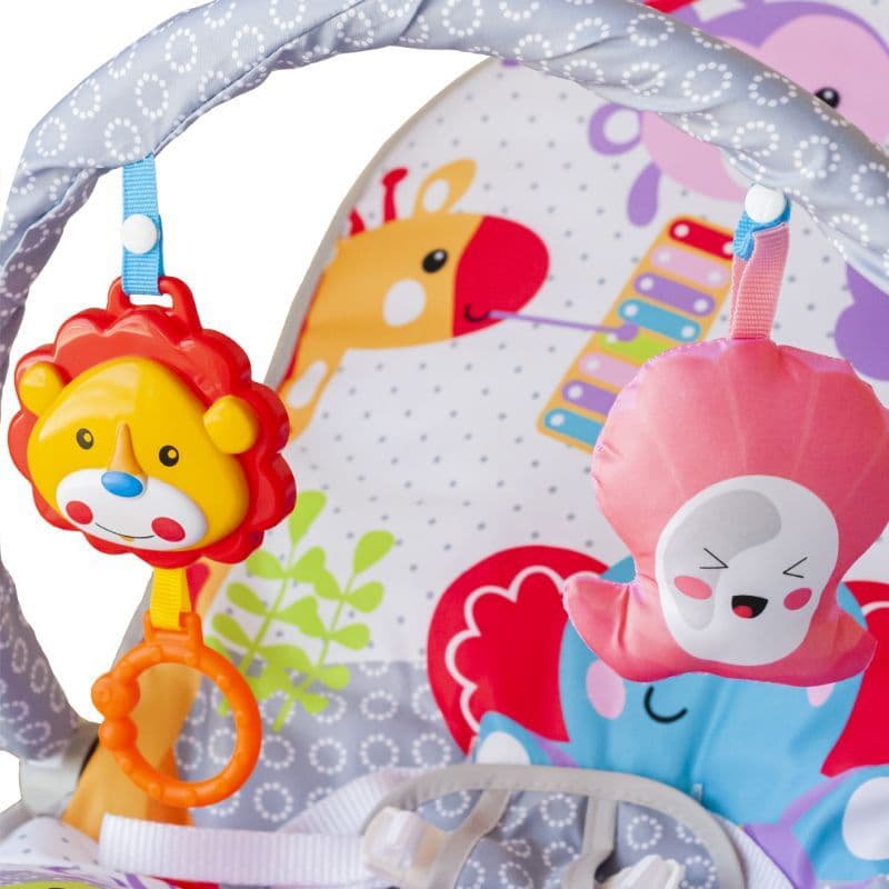Moon Hop-Hop Baby Bouncer With Vibration - Grey thumbnail 4
