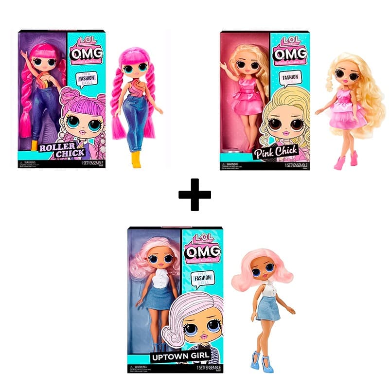 Buy 1 Get 2 L.O.L. Surprise Roller Chick + Pink Chick + Uptown Girl